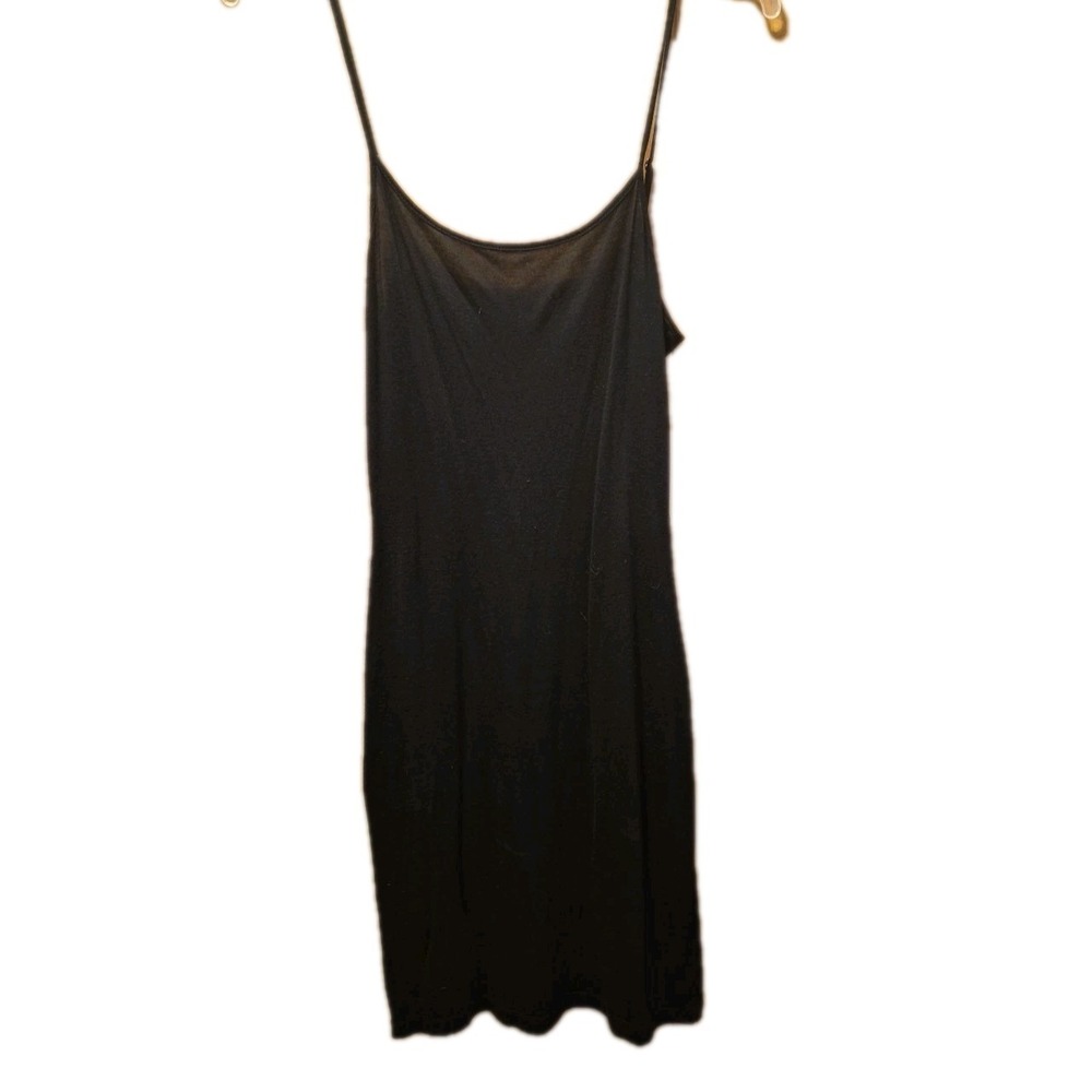 DVF Carly Black Silk Blend Slip Dress 90s Minimalist Quiet Luxury Look 28N S Fit